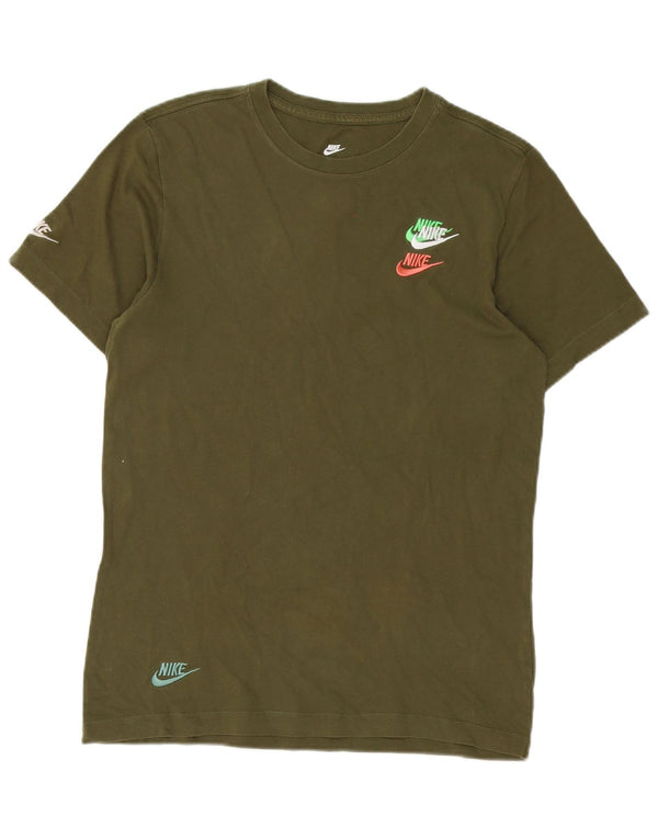 T-shirt Nike da uomo Top Small in cotone kaki