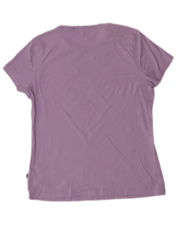 T-shirt grafica da donna Puma UK 14 cotone viola medio