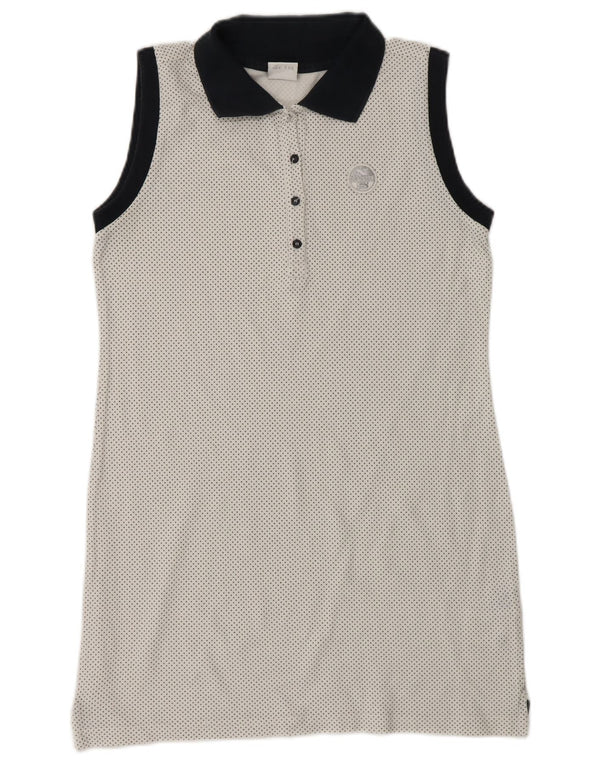 Abito polo senza maniche per bambina NORTH SAILS 13-14 anni in cotone maculato bianco