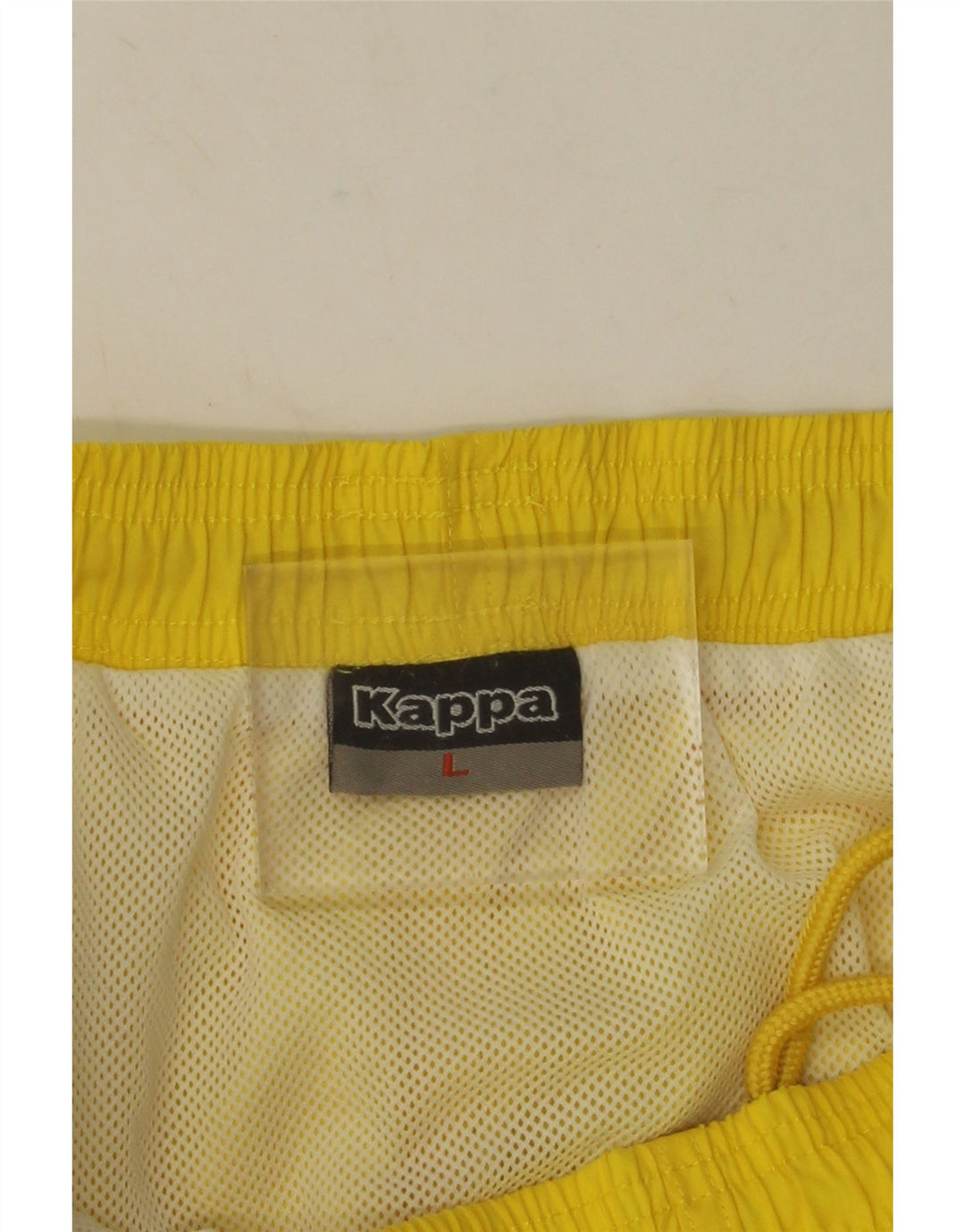 Pantaloncini da bagno grafici da uomo KAPPA grandi color giallo