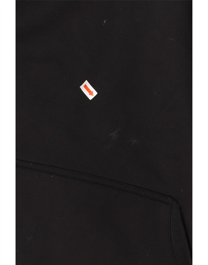 UNDER ARMOUR Mens Hoodie Jumper Large Black Vintage Under Armour and Second-Hand Under Armour from Messina Hembry 