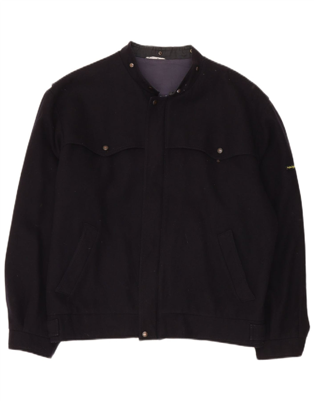 Giacca multiuso da uomo Navigare UK 42 XL in lana blu navy