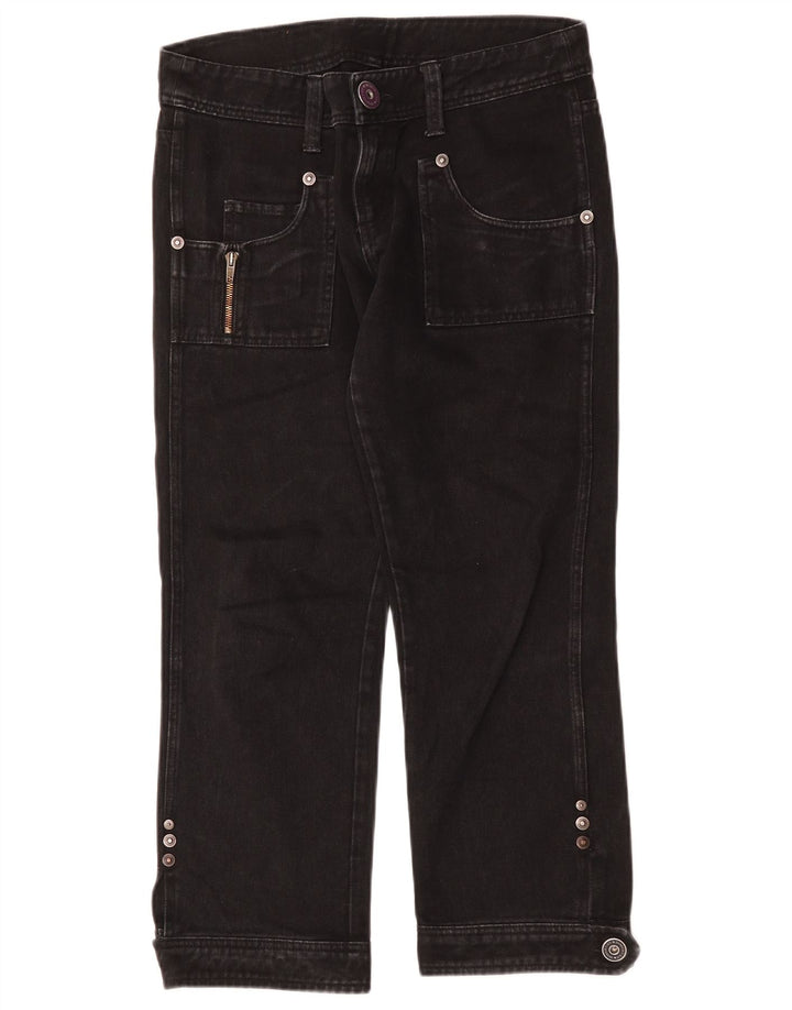 Jeans tagliati dritti da donna Iceberg W29 L25 cotone nero