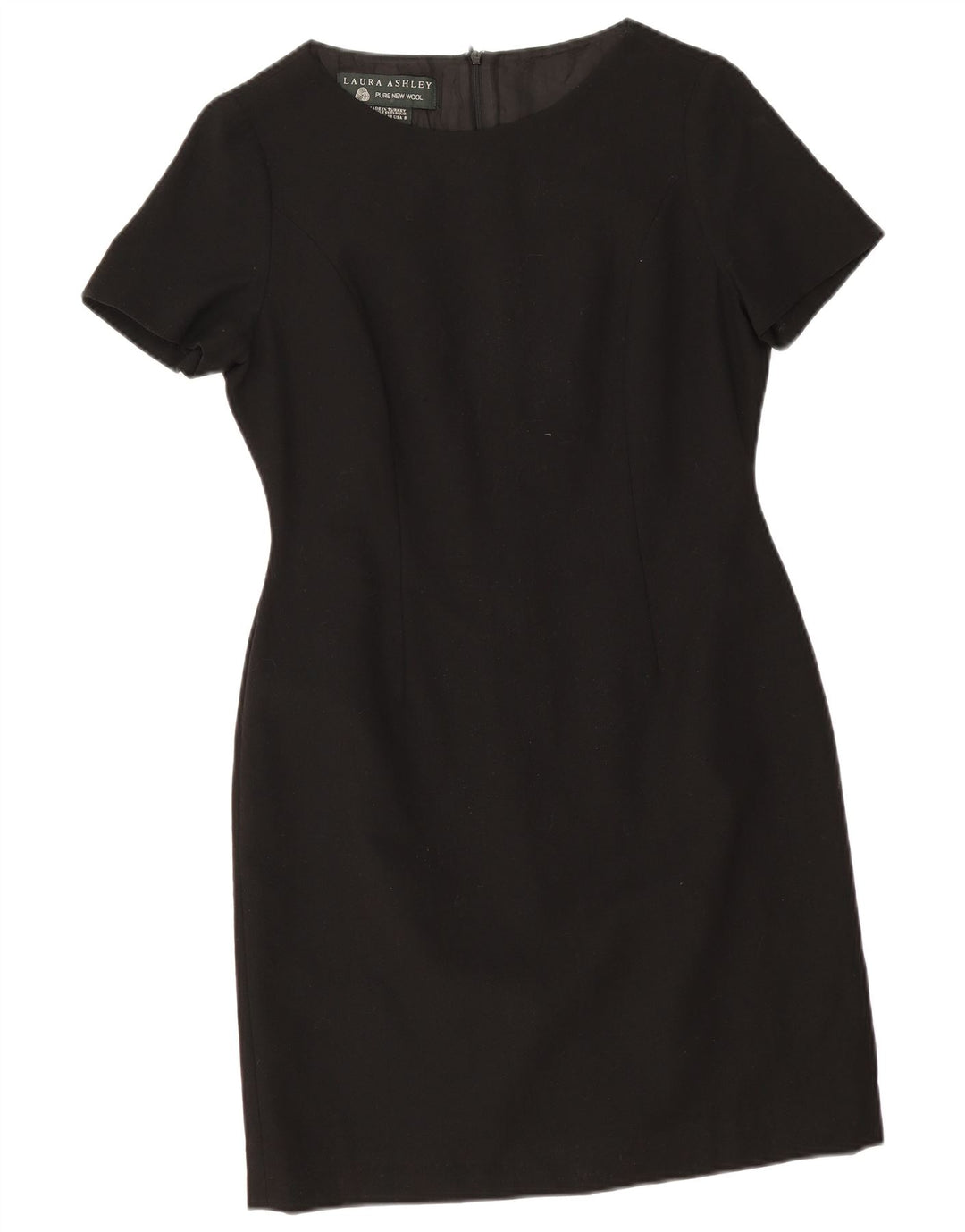 Abito tubino da donna Laura Ashley UK 12 Medium Black New Wool