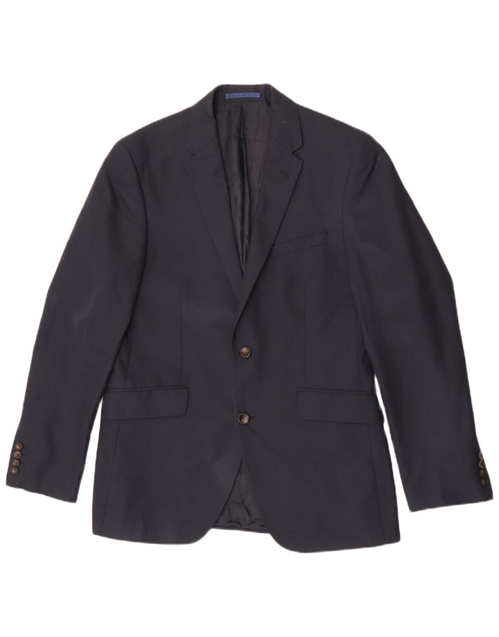 Giacca blazer a 2 bottoni da uomo Marks & Spencer UK 38 medio blu navy