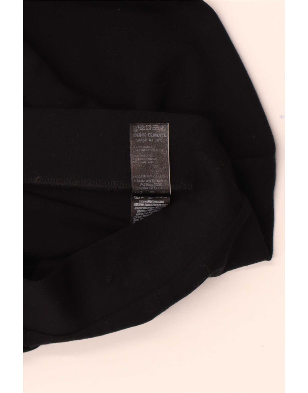 Leggings corti da donna Marks & Spencer UK 12 viscosa nera media