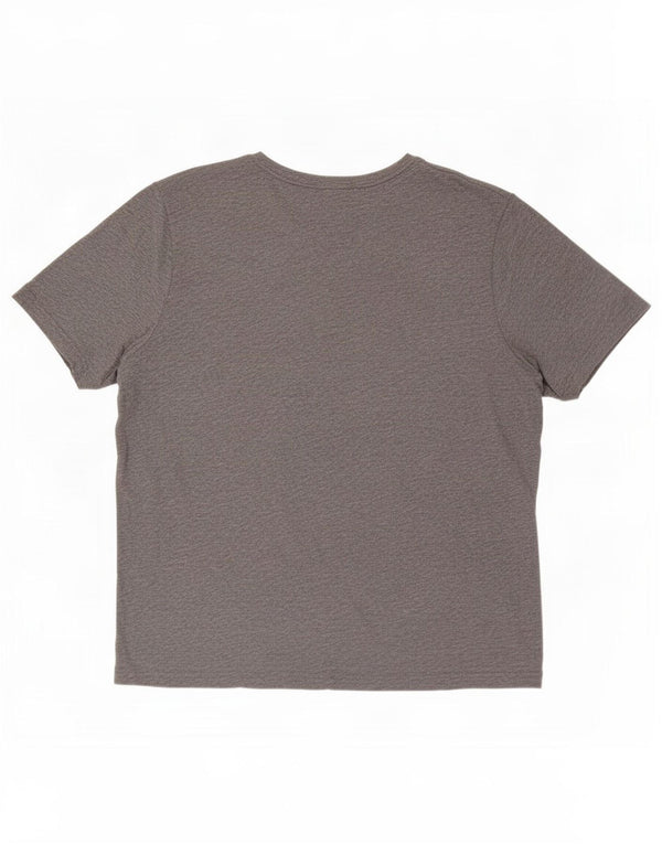T-shirt grafica da uomo Puma Top 2XL in cotone grigio