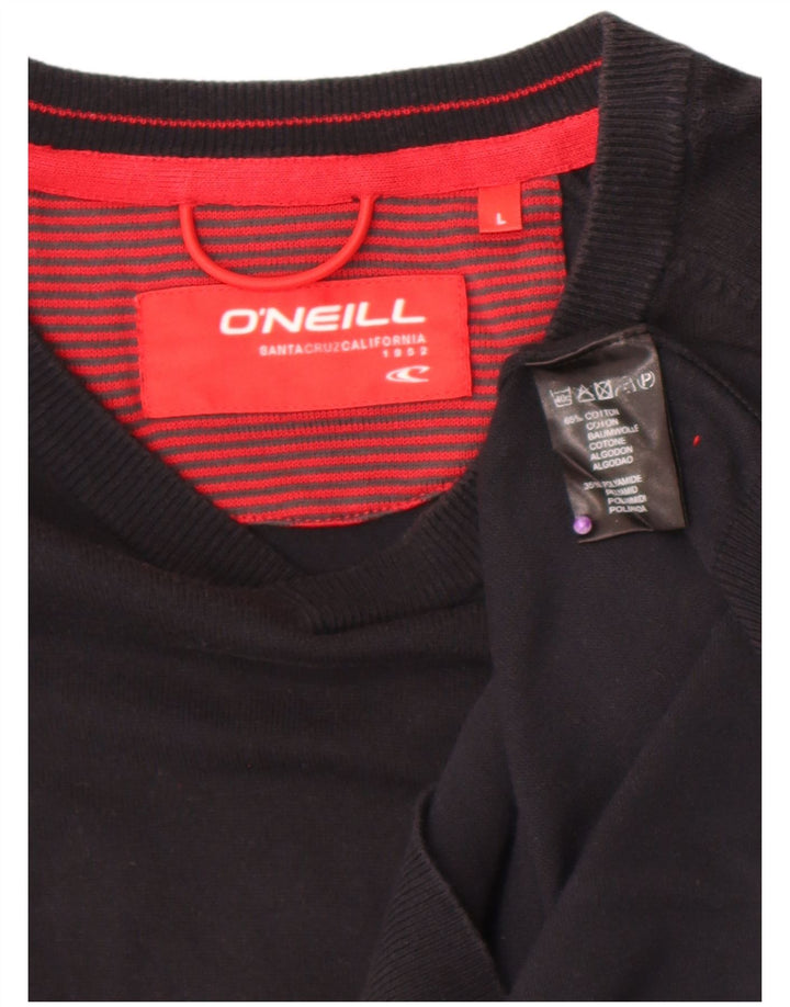 Maglione da uomo con scollo a V O'Neill grande cotone nero
