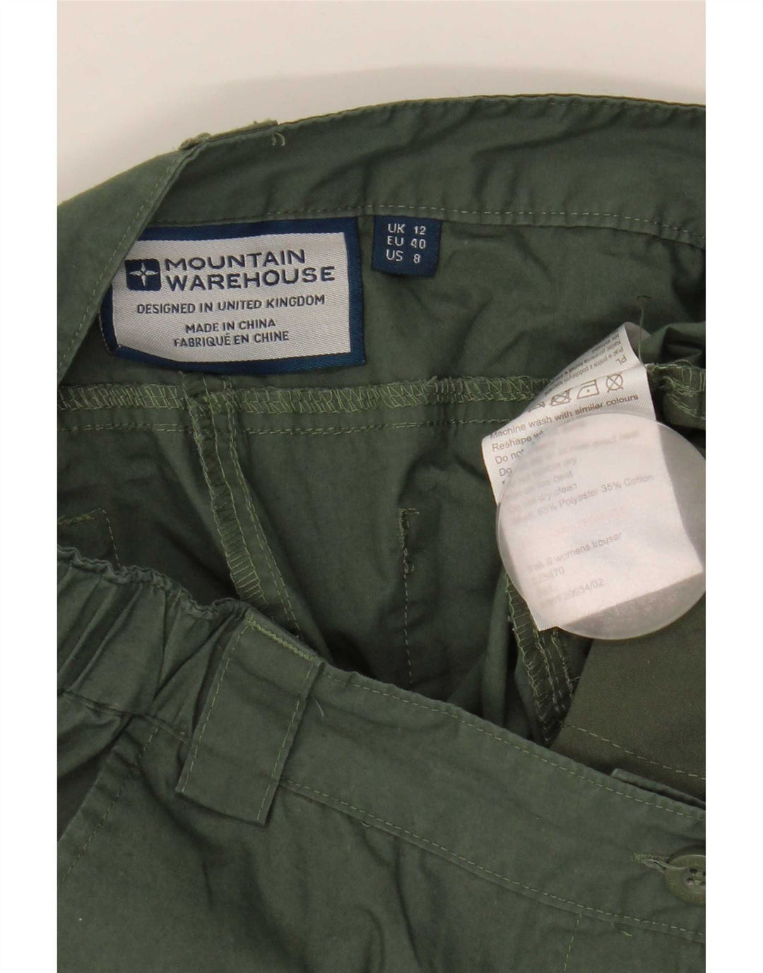 Pantaloni cargo da donna Mountain Warehouse UK 12 Medium W32 L30 Cachi