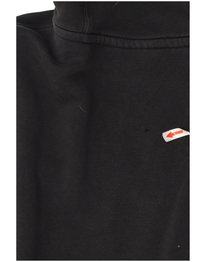 Felpa con cappuccio Nike da uomo alta in cotone nero medio