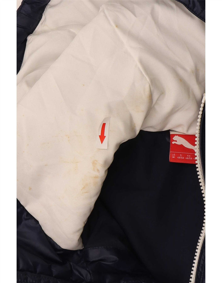 Giacca imbottita con cappuccio da uomo Puma UK 38 Medium Blu Navy Poliestere