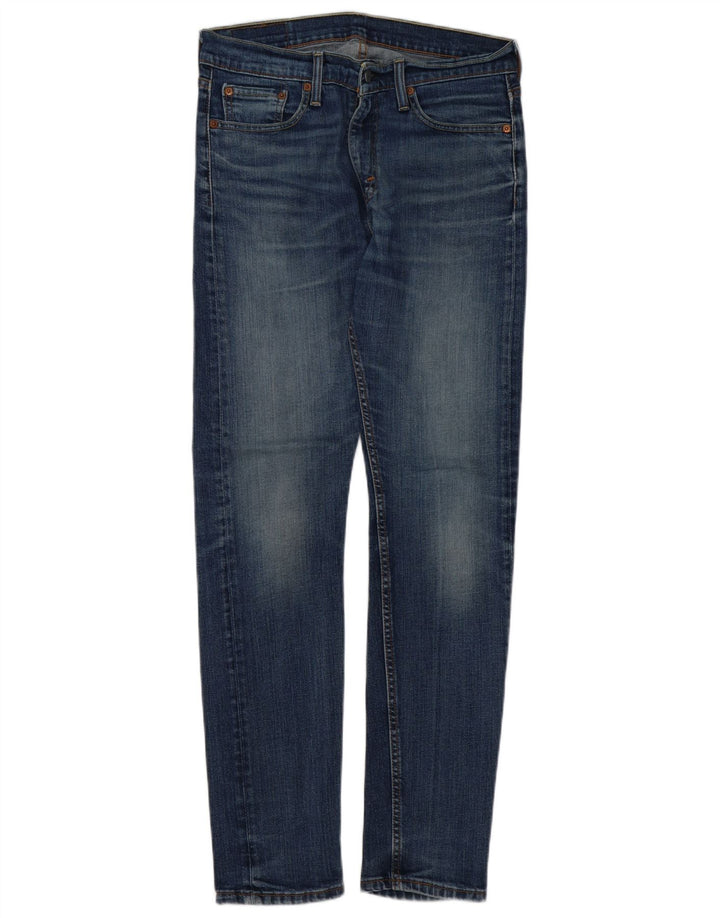 Jeans slim da uomo Levi's W31 L32 in cotone blu