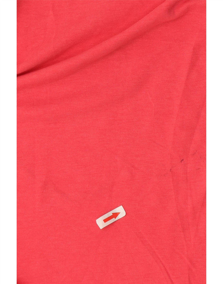 Canotta grafica Nike da donna, vestibilità ampia, UK 12, poliestere rosa medio