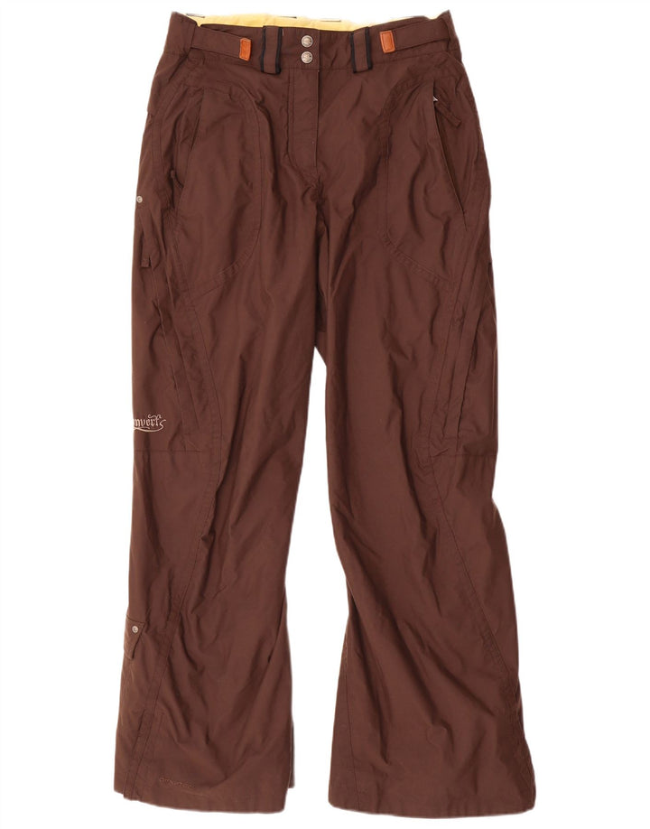 Pantaloni da sci da donna COLUMBIA UK 10 piccoli in nylon marrone