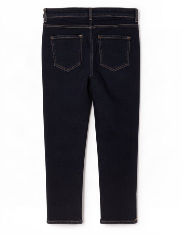 Jeans cropped da donna Marks & Spencer UK 12 medio W28 L21 blu navy