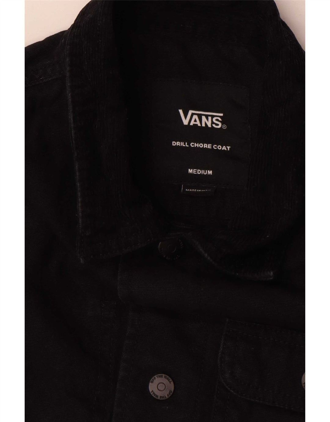 Cappotto Vans Drill Chore da bambino 10-11 anni in cotone nero medio