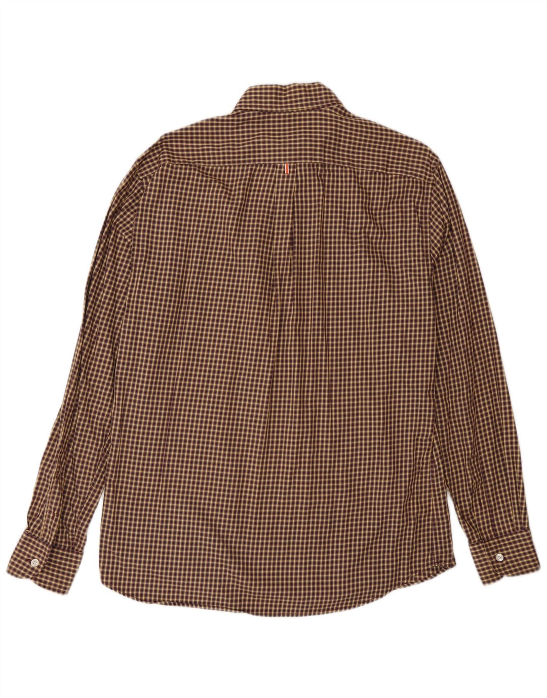 Camicia da uomo Harmont & Blaine XL in cotone a quadretti marrone
