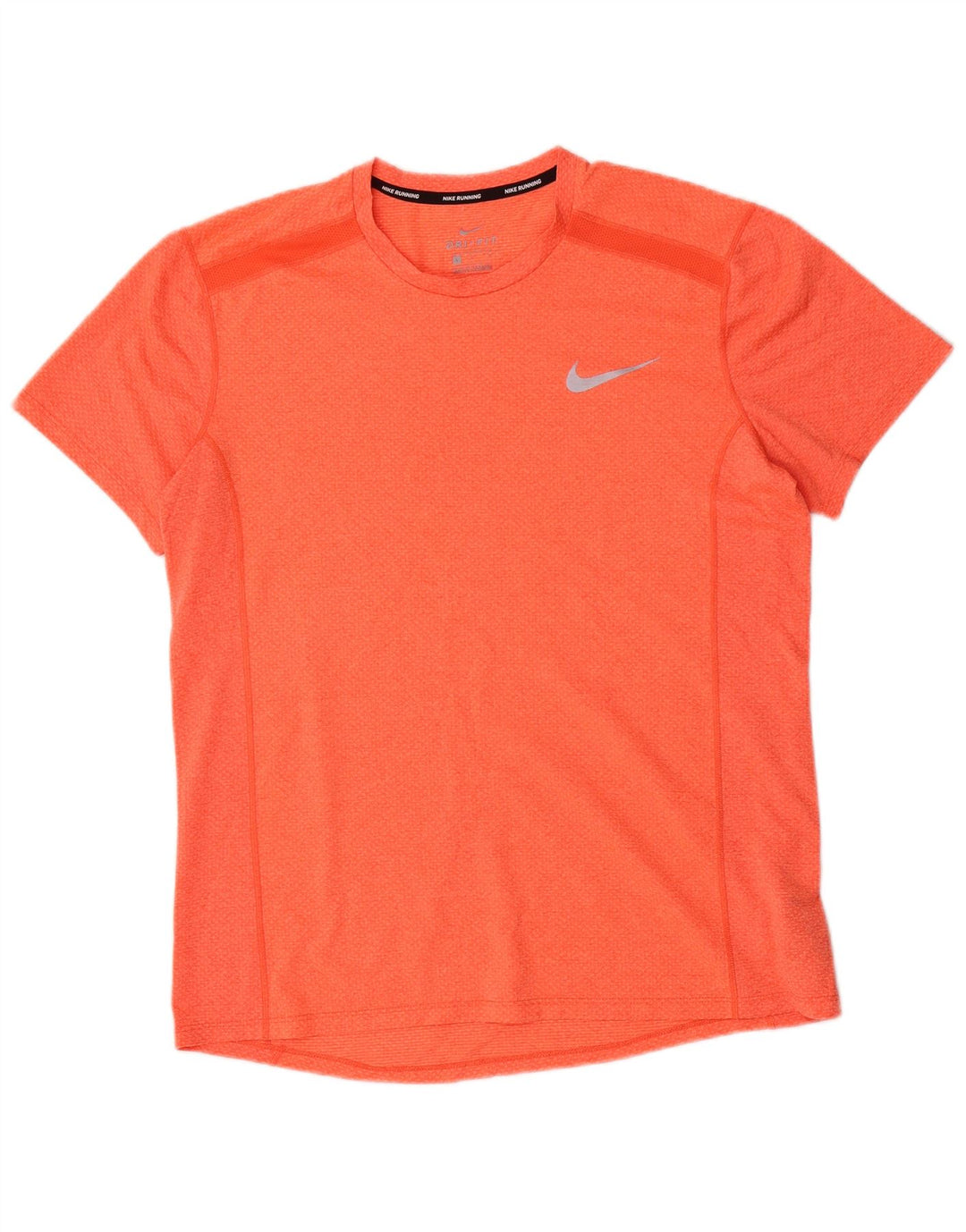 Nike - T-shirt grafica da running a maniche corte da uomo, grande, in poliestere arancione