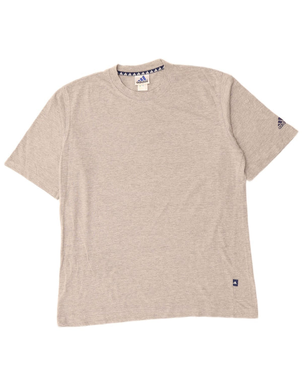 T-shirt da uomo ADIDAS Top UK 44/46 XL cotone grigio