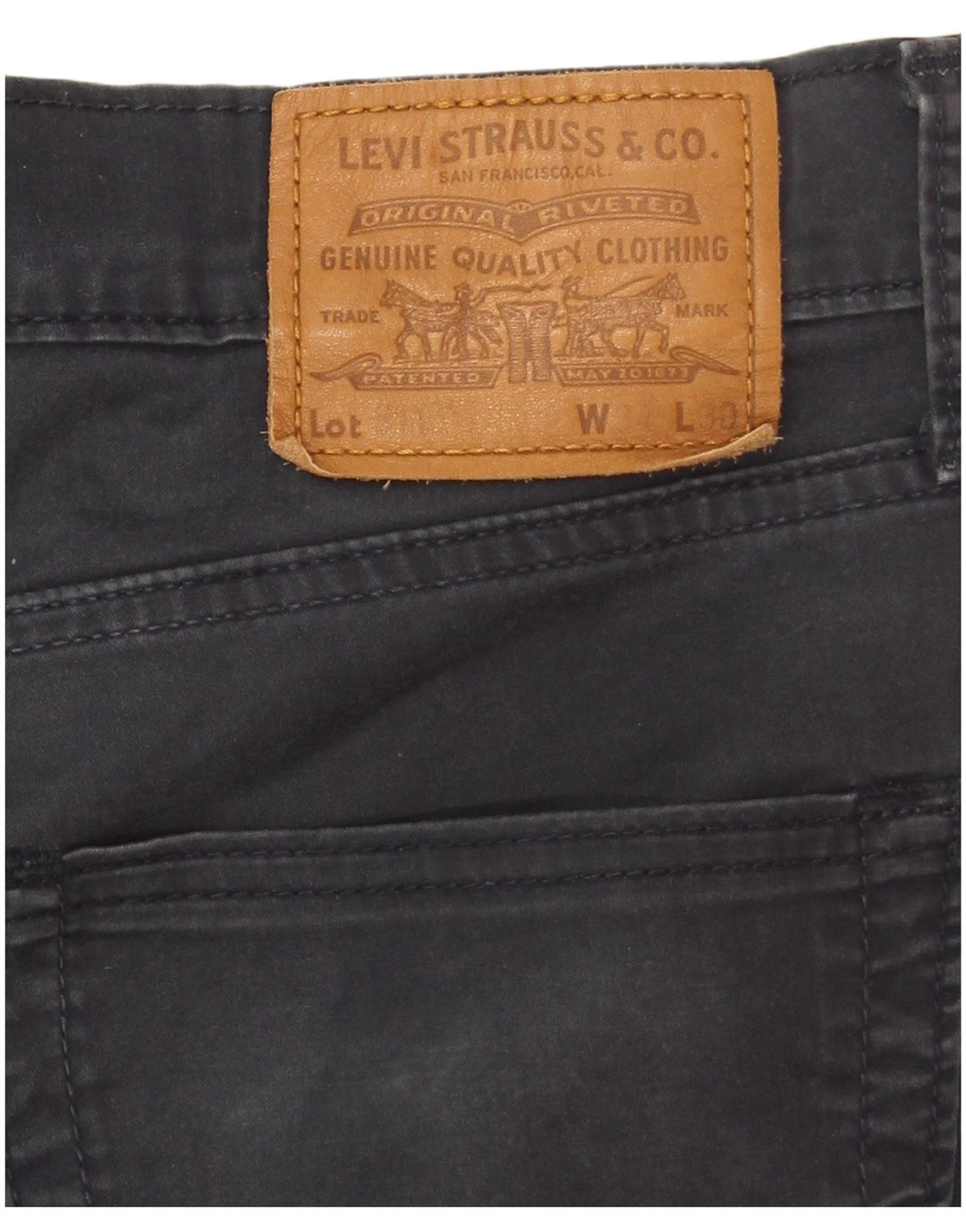 Levi's Uomo 511 Pantaloni Casual Slim W34 L30 Cotone Blu Navy