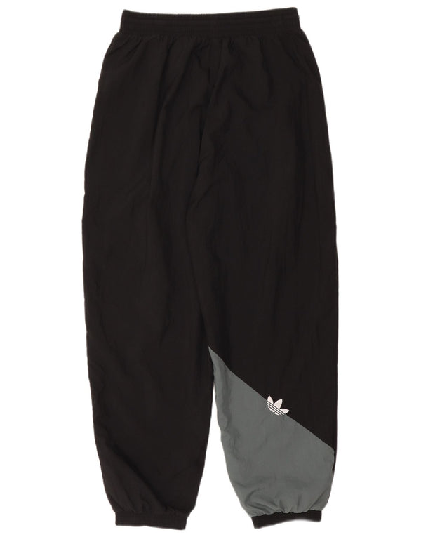 Pantaloni impermeabili Adidas da donna vestibilità ampia UK 12 Medium Black Colourblock