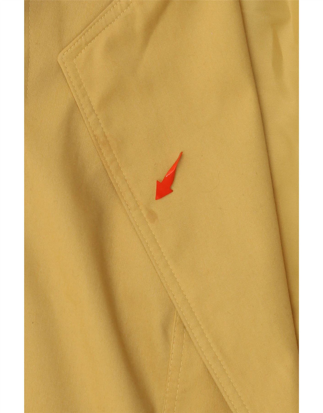 Giacca blazer a 3 bottoni corta da donna Hucke EU 42 grande cotone giallo