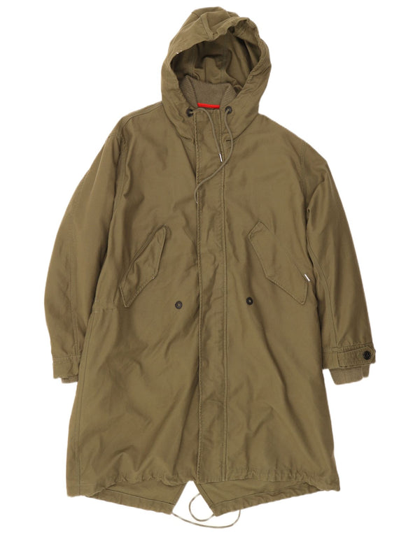 Giacca parka con cappuccio da uomo Diesel UK 38 medio cachi