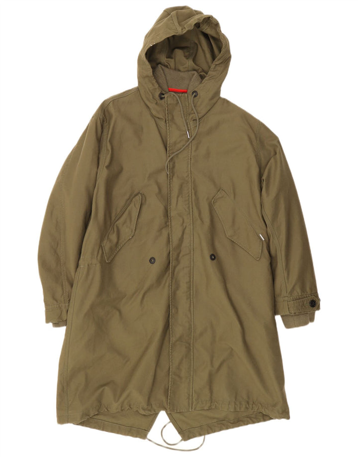 Giacca parka con cappuccio da uomo Diesel UK 38 medio cachi