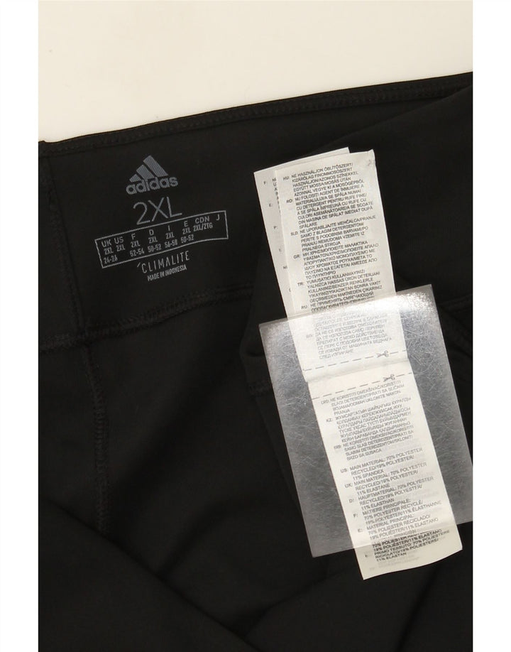 Leggings Adidas Climalite Capri da donna UK 24/26 2XL Poliestere nero