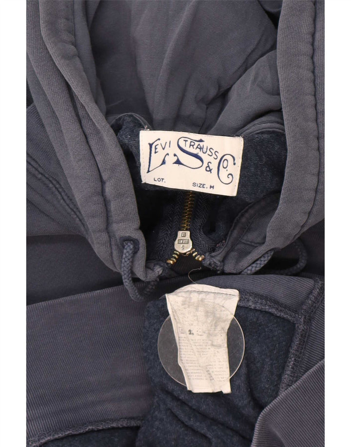 Maglione con cappuccio e zip da uomo Levi's in cotone blu navy medio