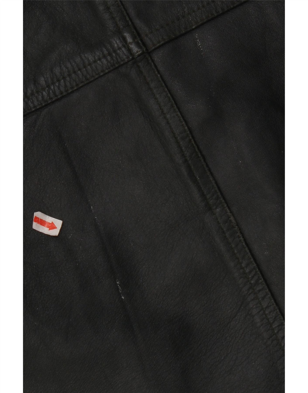 Gilet in pelle da uomo VINTAGE IT 56 2XL Pelle kaki