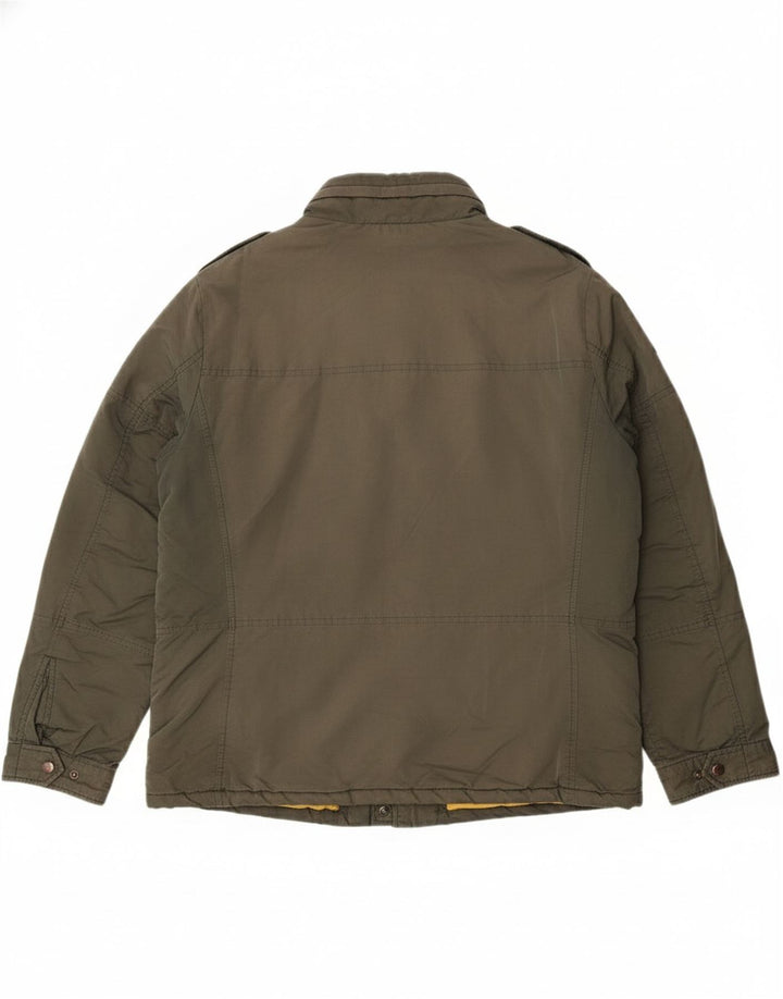 Giacca utility con cappuccio da uomo Hackett UK 42 XL cotone kaki