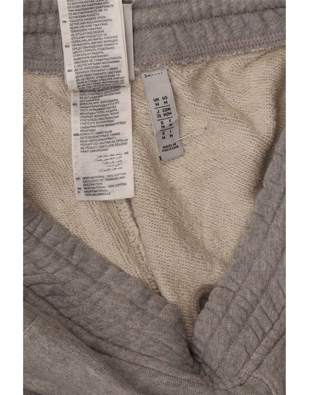Pantaloncini sportivi da uomo Adidas in cotone grigio medio