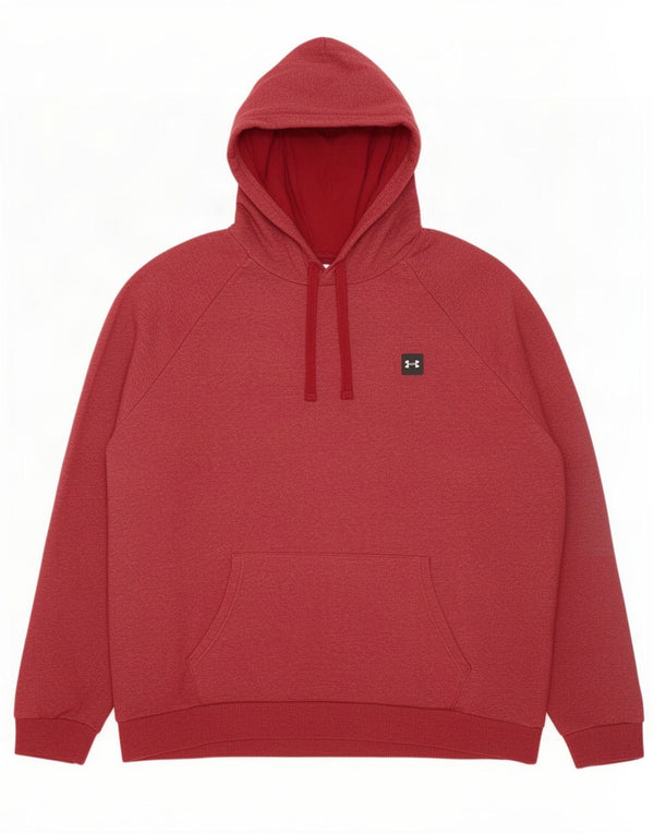 Felpa con cappuccio da uomo Under Armour 3XL cotone bordeaux