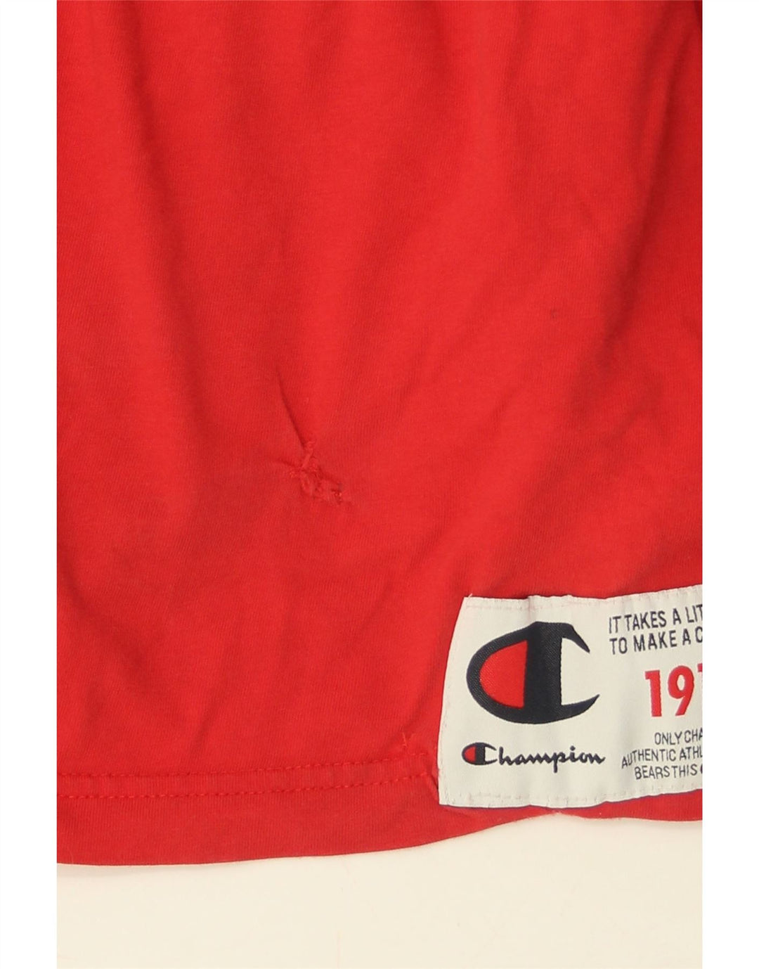 CHAMPION T-shirt grafica da uomo Top grande in cotone color block rosso