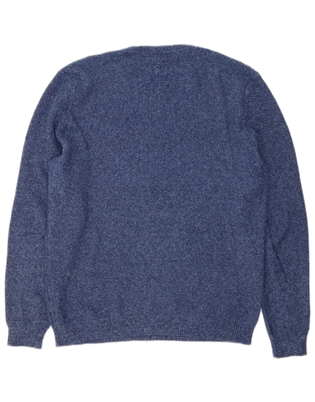 Maglione maglione girocollo da uomo Massimo Dutti in cotone blu navy medio