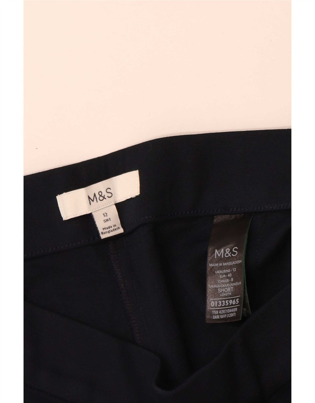 Leggings da donna Marks & Spencer UK 12 viscosa media blu navy