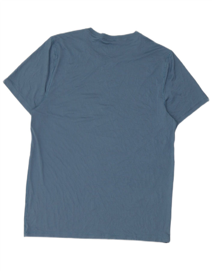 T-shirt da uomo Reebok Top Large blu in poliestere