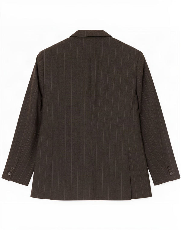 Paul Smith Mens 3 Button Blazer Jacket UK 40 Large Grey Pinstripe Wool