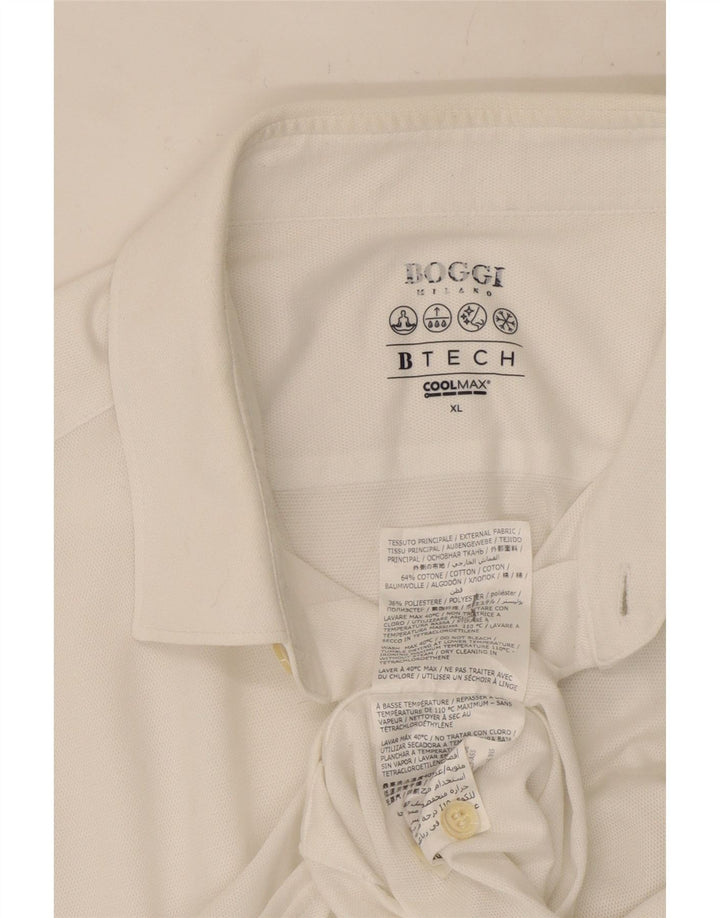 Camicia da uomo Boggi XL in cotone bianco