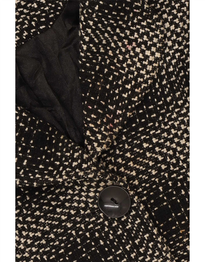 Soprabito da donna M&Co UK 16 grande acrilico a quadri neri