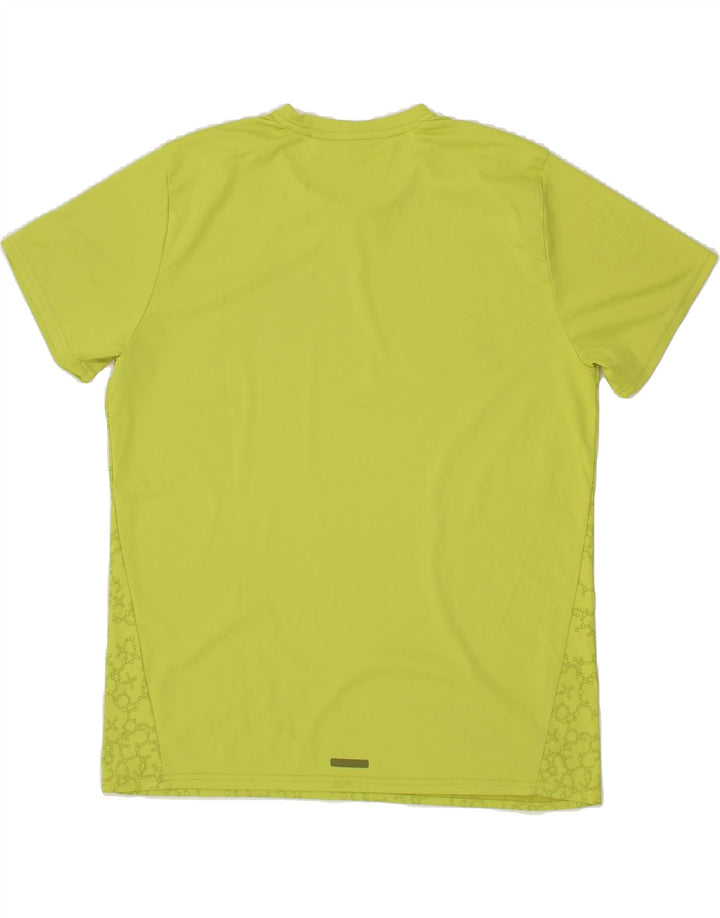 PUMA Mens Abstract Pattern Graphic T-Shirt Top Medium Green Polyester Vintage Puma and Second-Hand Puma from Messina Hembry 
