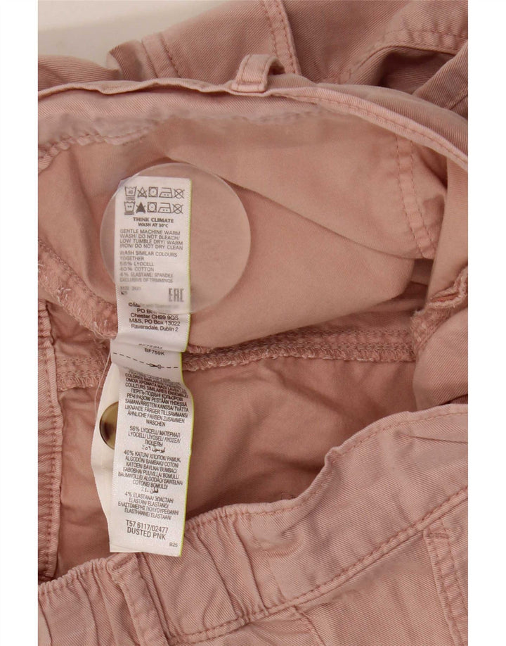 Pantaloni cargo da uomo Marks & Spencer Joggers UK 12 Medium W32 L24 Rosa