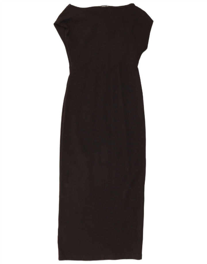 Vestito lungo da donna Zara UK 14 grande cotone nero