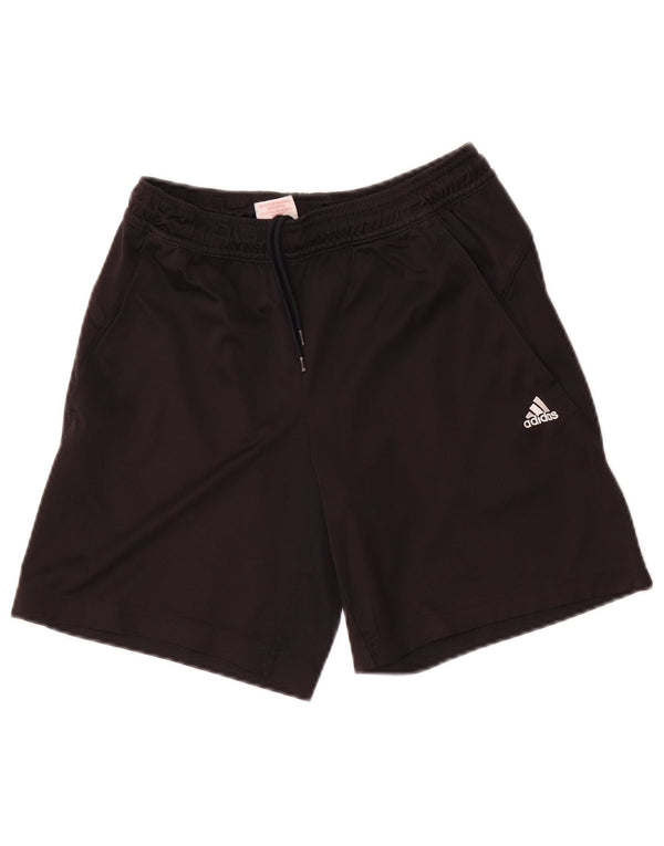 Pantaloncini sportivi Adidas Climalite da ragazzo 9-10 anni XS poliestere nero