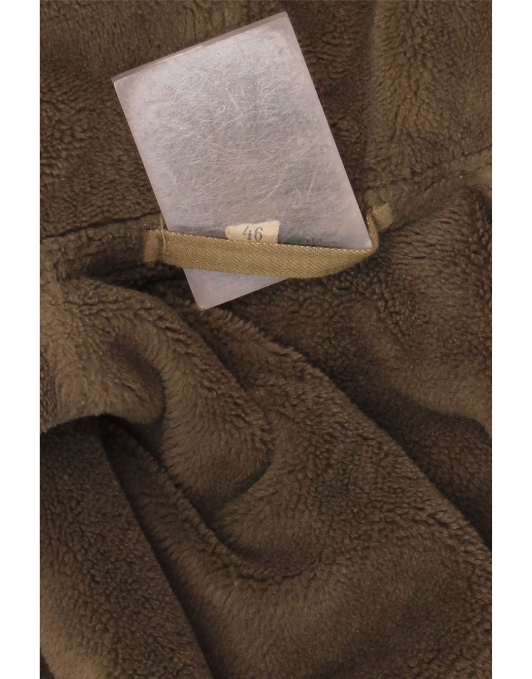 Giacca parka militare con cappuccio da uomo VINTAGE UK 40 grande kaki