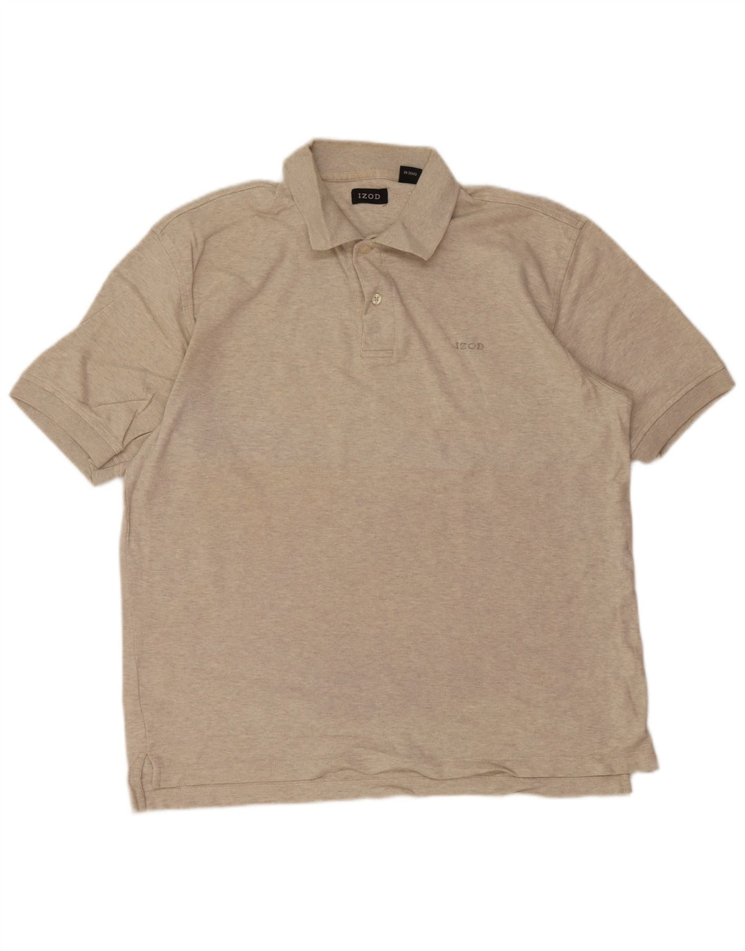 Polo da uomo IZOD in cotone screziato grigio medio