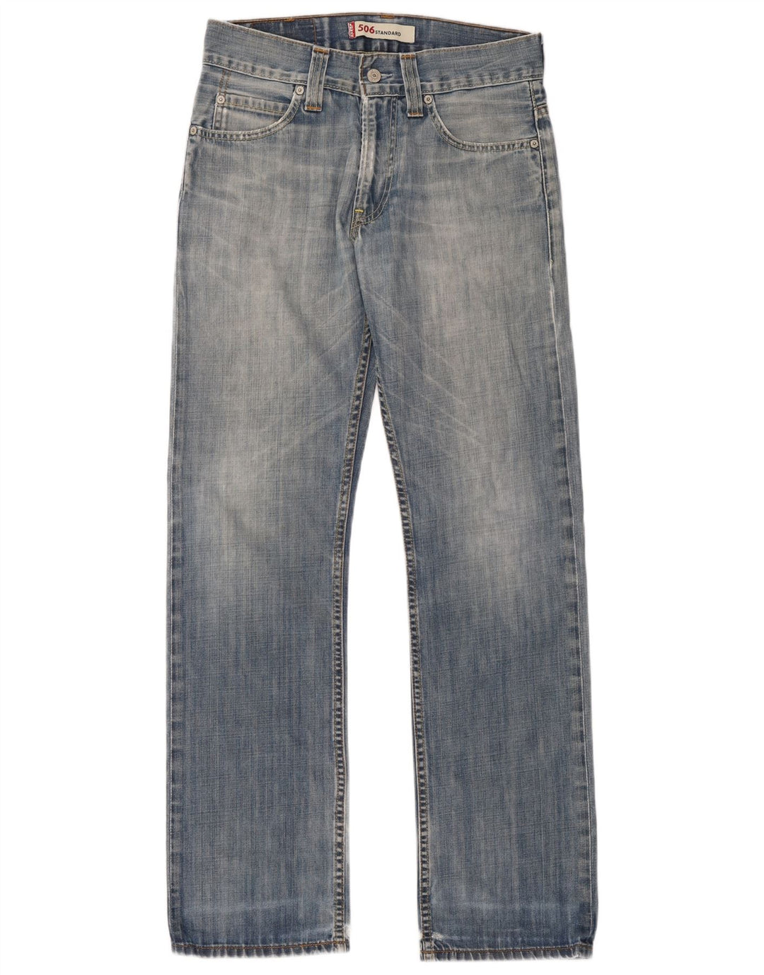 Levi's Uomo 506 Jeans dritti vestibilità standard W30 L34 Blu