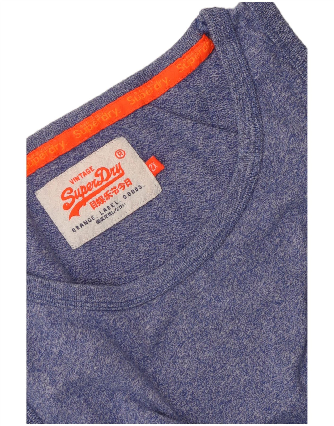 Canottiera grafica da uomo Superdry 2XL blu screziato