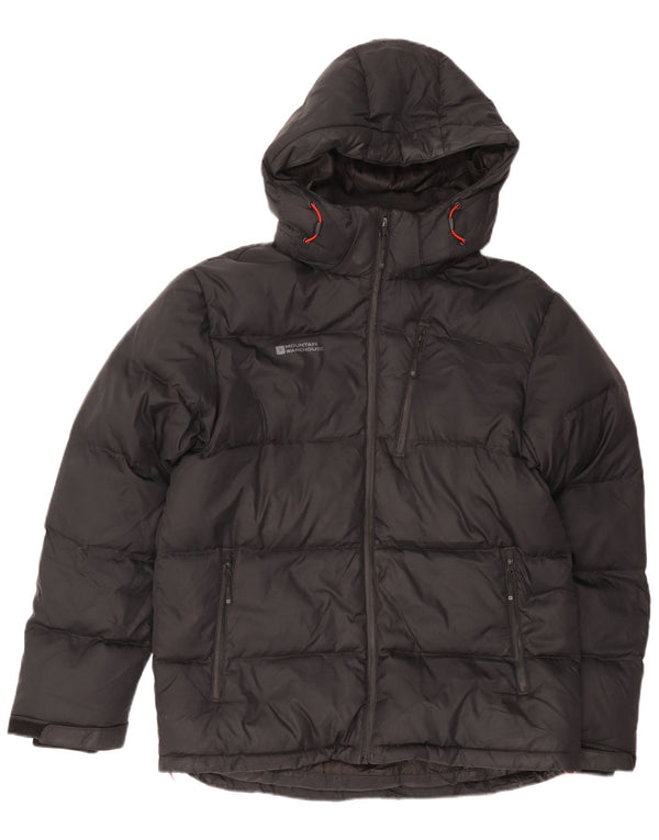 Giacca imbottita con cappuccio da uomo Mountain Warehouse UK 38 nylon nero medio